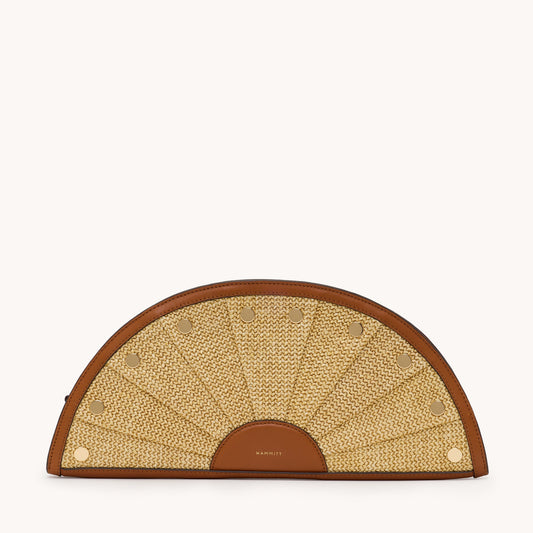 Shelley-Clutch-Cocoa-Raffia-G-Front-View