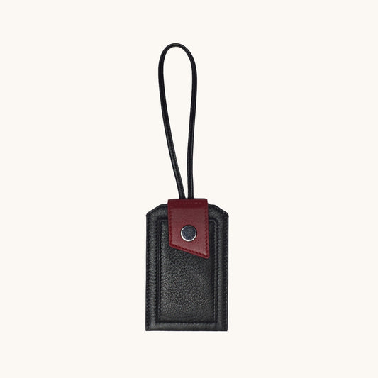 Larkspur-Luggage-Tag-Black-Front-View