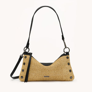 Kyle | Noir Smooth Raffia/Gunmetal | Sml
